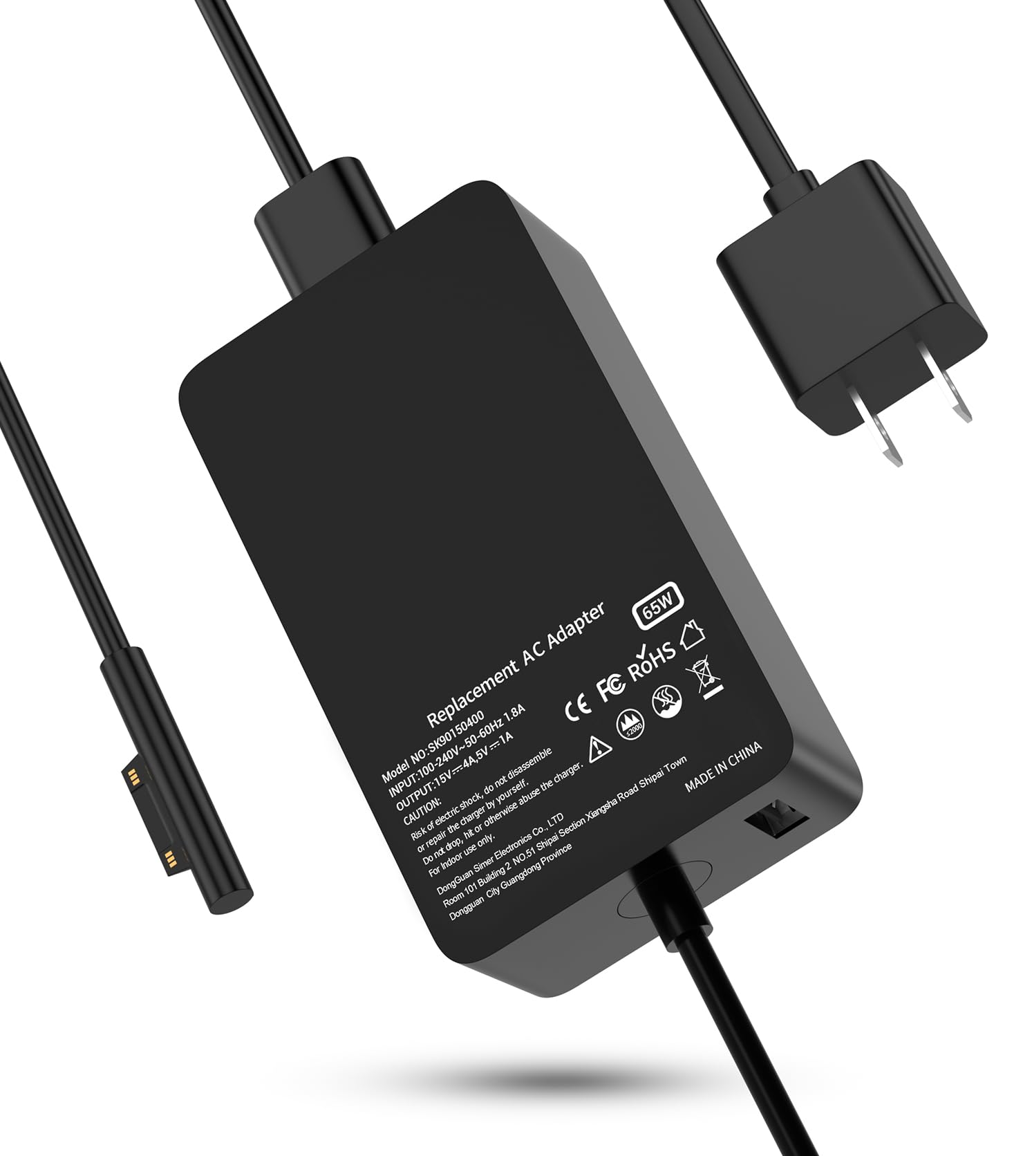 Amazon.com: 65W Replacement for Surface Pro 7 Charger Microsoft